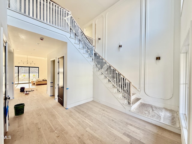 interior space with wood-type flooring