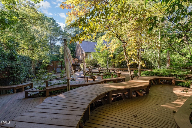 view of deck