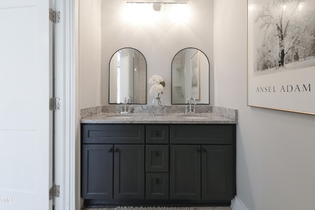 bathroom with vanity