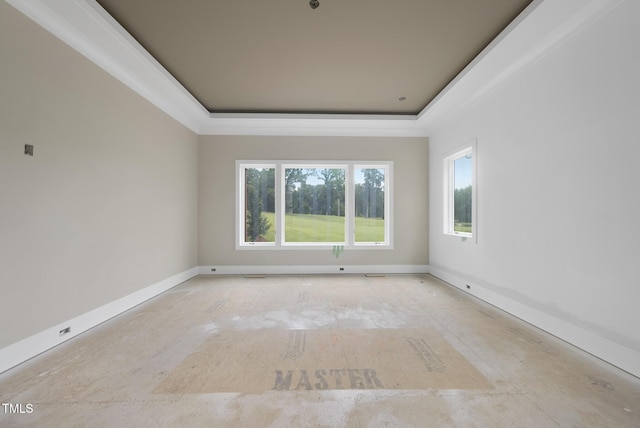 7000 N Ridge Dr, Raleigh, NC 27615 - unfurnished room with baseboards and a raised ceiling