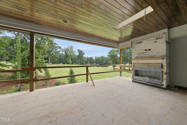 7000 N Ridge Dr, Raleigh, NC 27615 - view of patio / terrace featuring view of scattered trees