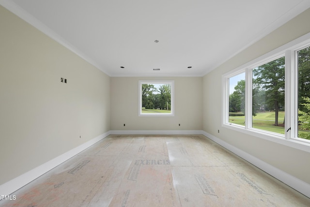 7000 N Ridge Dr, Raleigh, NC 27615 - unfurnished room featuring baseboards and crown molding