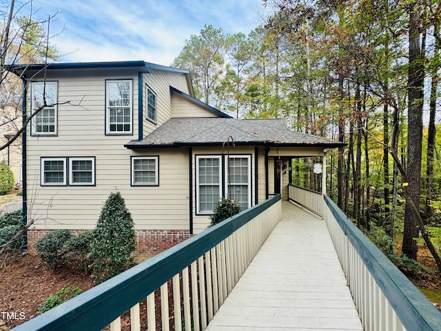 view of rear view of property