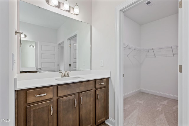 bathroom featuring vanity