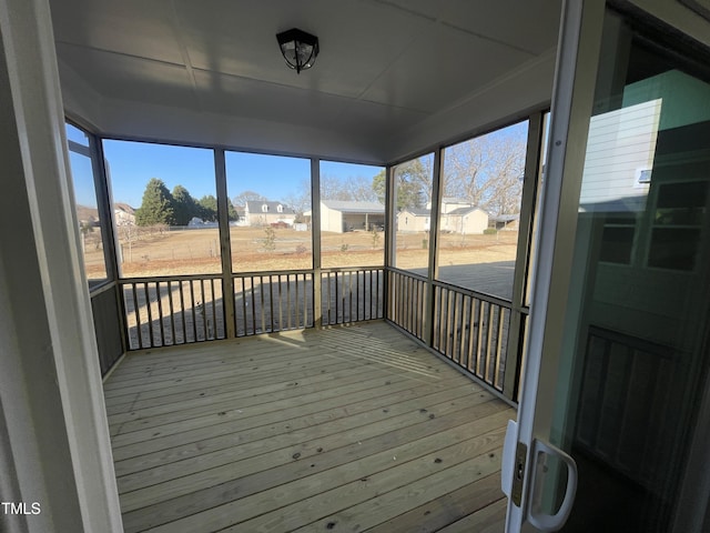 view of sunroom / solarium