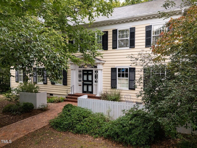 view of colonial house