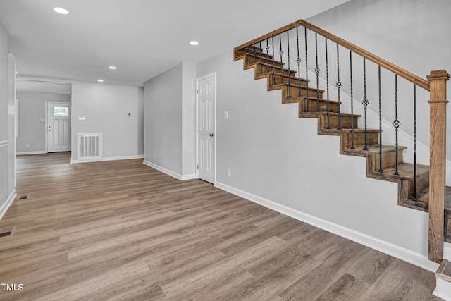 interior space with wood-type flooring