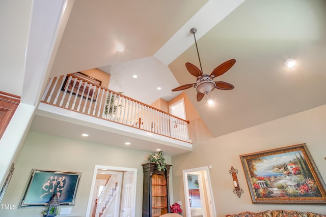 details with ceiling fan