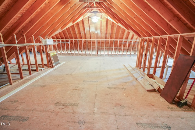 view of attic