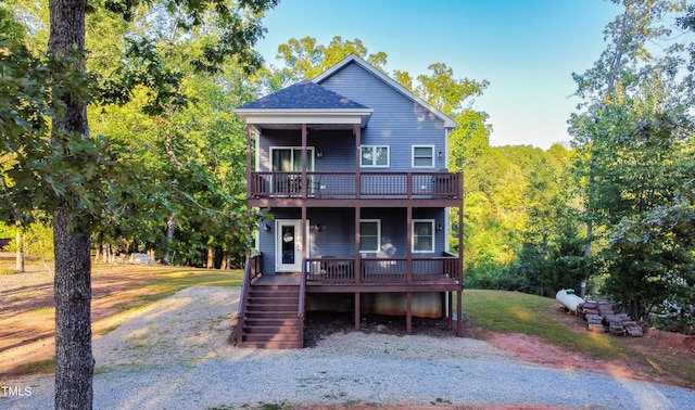 exterior space with a deck