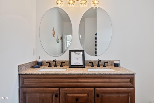 bathroom featuring vanity