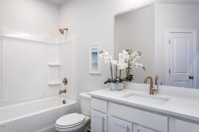 1206 Holding Village Way, Wake Forest, NC 27587 - full bathroom with vanity, shower / bathtub combination, and toilet