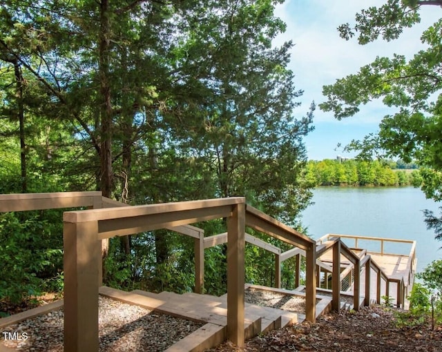 1206 Holding Village Way, Wake Forest, NC 27587 - exterior space featuring a water view