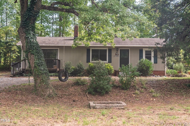 view of ranch-style house