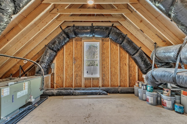 view of attic