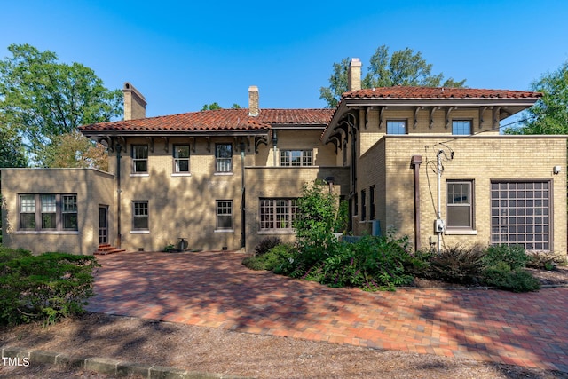 view of mediterranean / spanish house