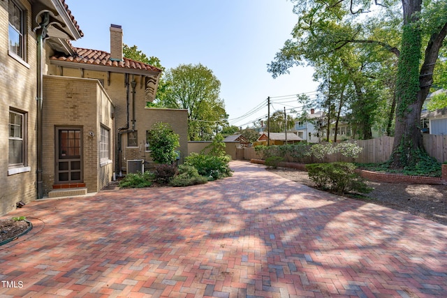 view of patio featuring cooling unit