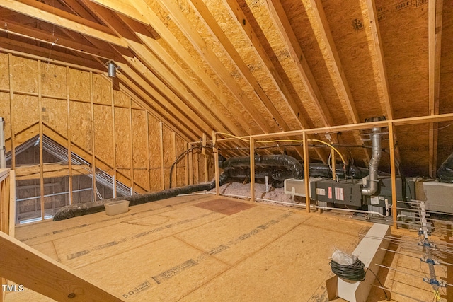 view of attic