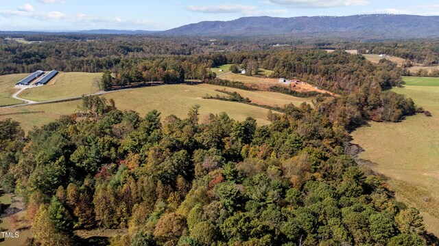 bird's eye view featuring a mountain view