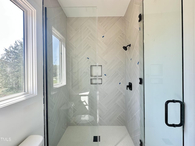 280 Forest Bridge Rd, Youngsville, NC 27596 - bathroom with toilet and a stall shower