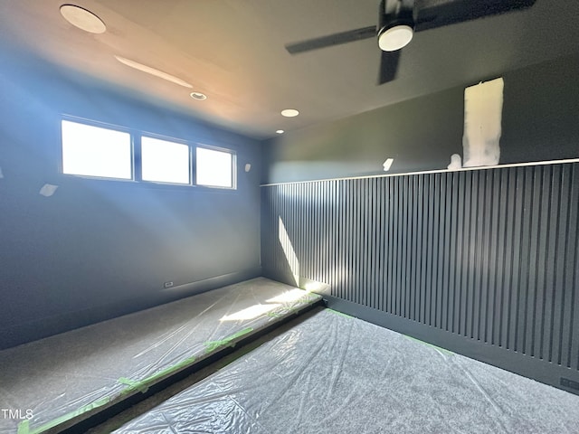 280 Forest Bridge Rd, Youngsville, NC 27596 - unfurnished bedroom featuring ceiling fan and carpet floors