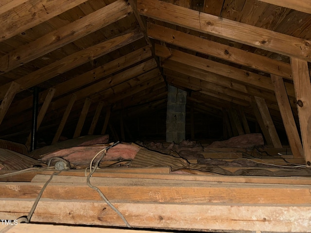 view of attic