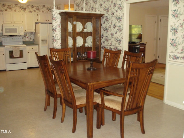 view of dining space