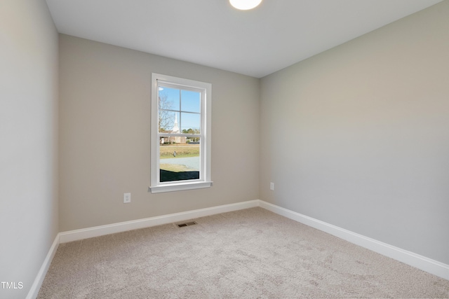 view of carpeted empty room