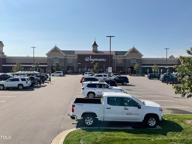 view of parking / parking lot