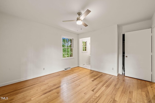 3006 Pump Station Ln, Durham, NC 27712 - unfurnished room featuring light wood-style flooring and ceiling fan