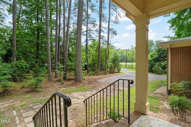 3006 Pump Station Ln, Durham, NC 27712 - view of covered porch