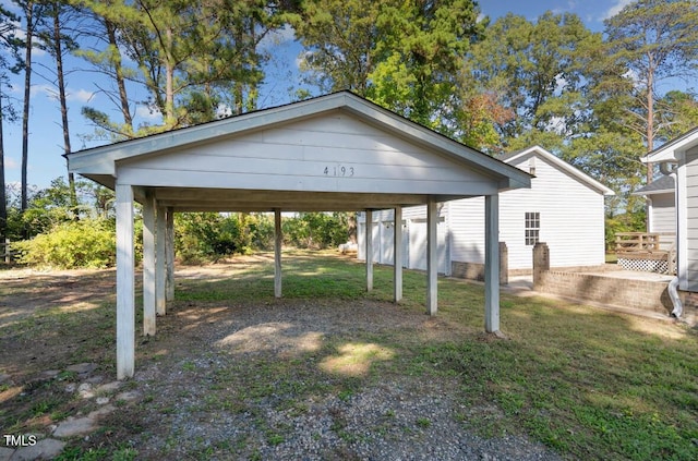 4193 Ji Oakes Rd, Bullock, NC 27507 - view of grassy yard featuring a detached carport