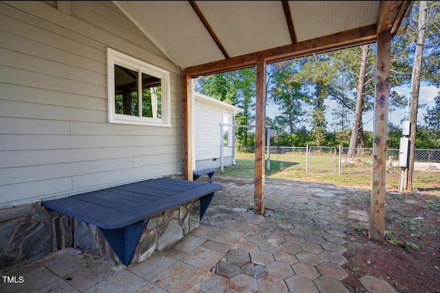 4193 Ji Oakes Rd, Bullock, NC 27507 - view of patio / terrace with a gate