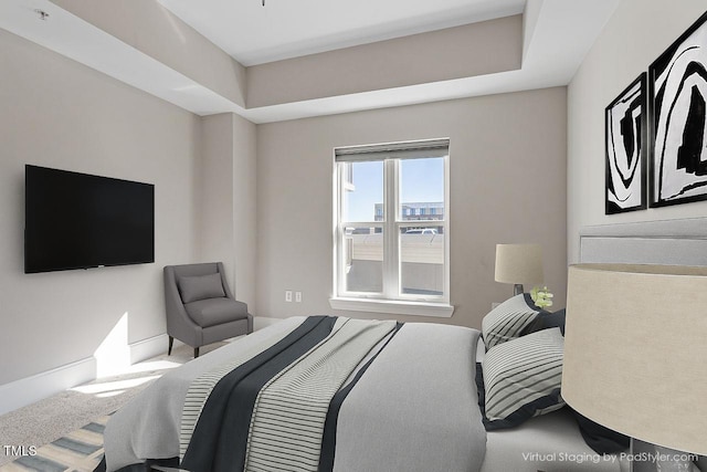 bedroom with carpet floors
