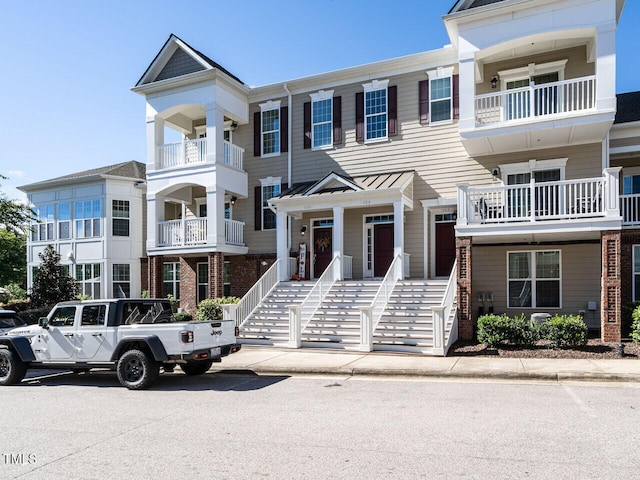 view of property featuring a balcony