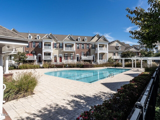 view of pool with a patio