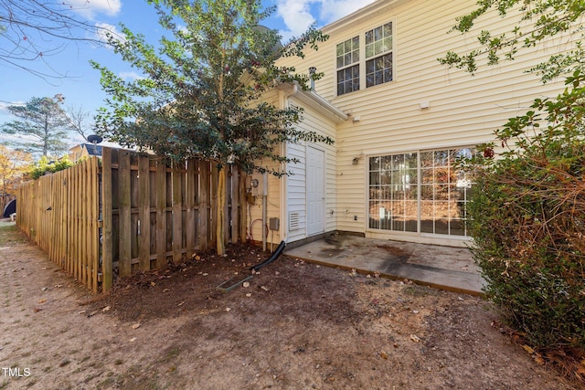 rear view of property with a patio