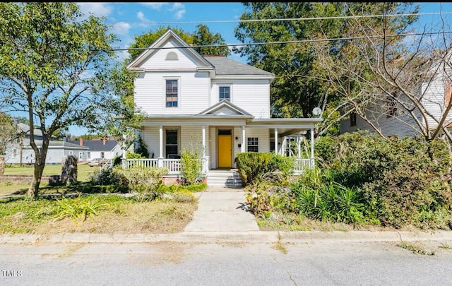 view of front of house featuring a porch