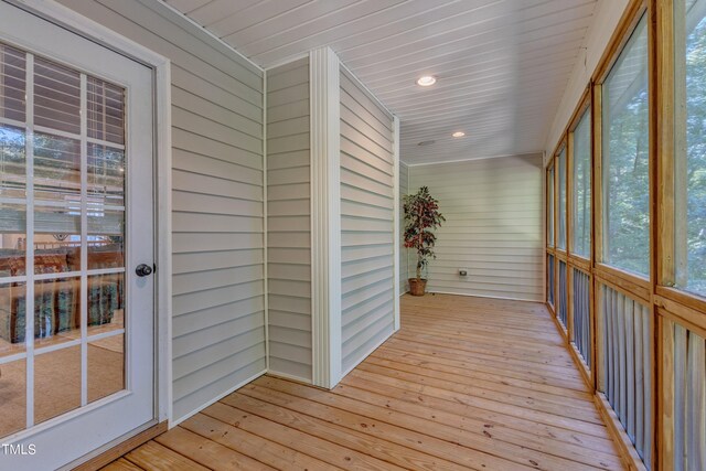 319 River Knoll Dr, Clayton, NC 27527 - view of unfurnished sunroom