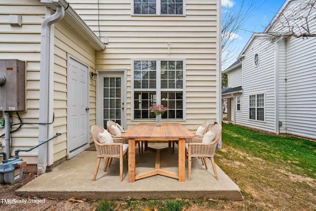 exterior space featuring a patio area