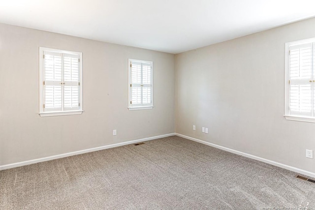 view of carpeted empty room