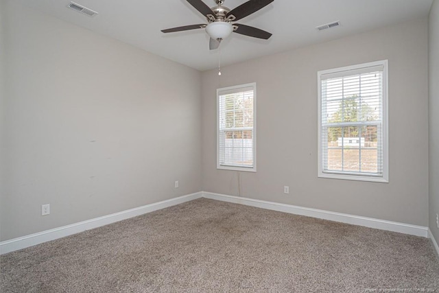 5737 Pooh Ave, Stedman, NC 28391 - empty room featuring carpet floors, baseboards, and a ceiling fan