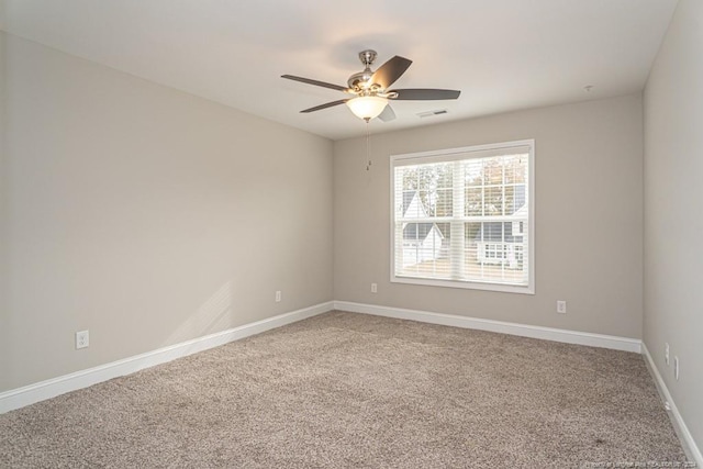 5737 Pooh Ave, Stedman, NC 28391 - empty room featuring carpet floors, ceiling fan, and baseboards