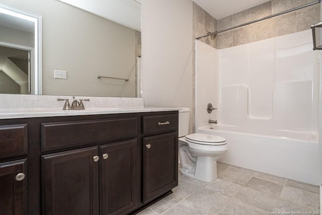 5737 Pooh Ave, Stedman, NC 28391 - bathroom with toilet, vanity, and  shower combination