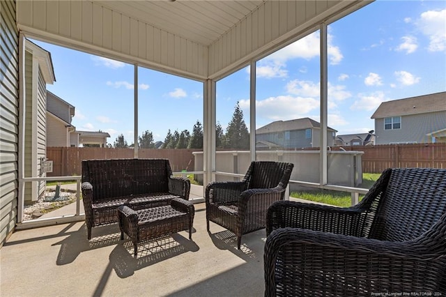 view of sunroom / solarium