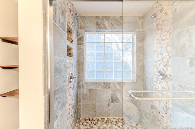 bathroom with an enclosed shower