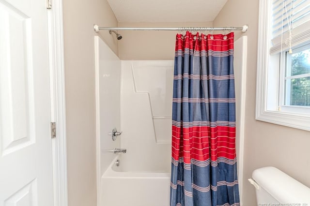3375 Carolina Way, Sanford, NC 27332 - full bathroom with shower / bath combination with curtain and toilet