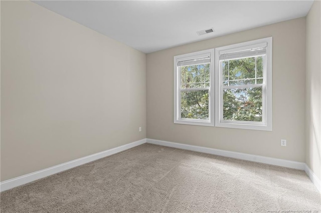 view of carpeted empty room