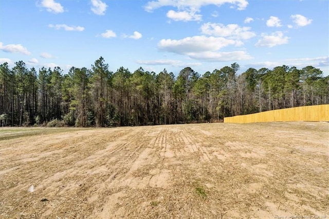 view of nature featuring a forest view