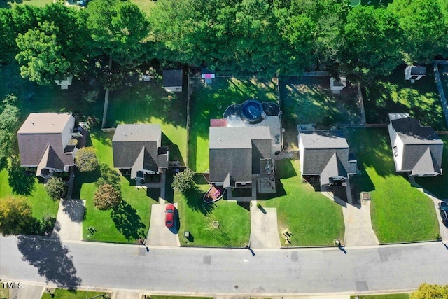 bird's eye view featuring a residential view